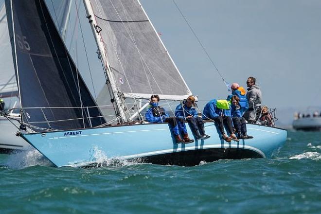 The Assent crew during racing on Day 3 of Lendy Cowes Week ©  Paul Wyeth / CWL